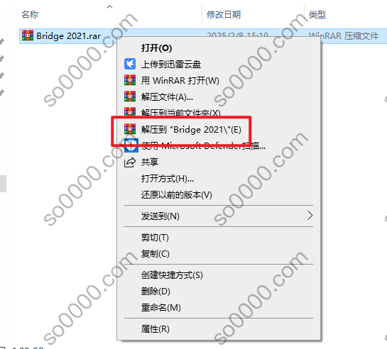 Bridge 2021软件安装教程